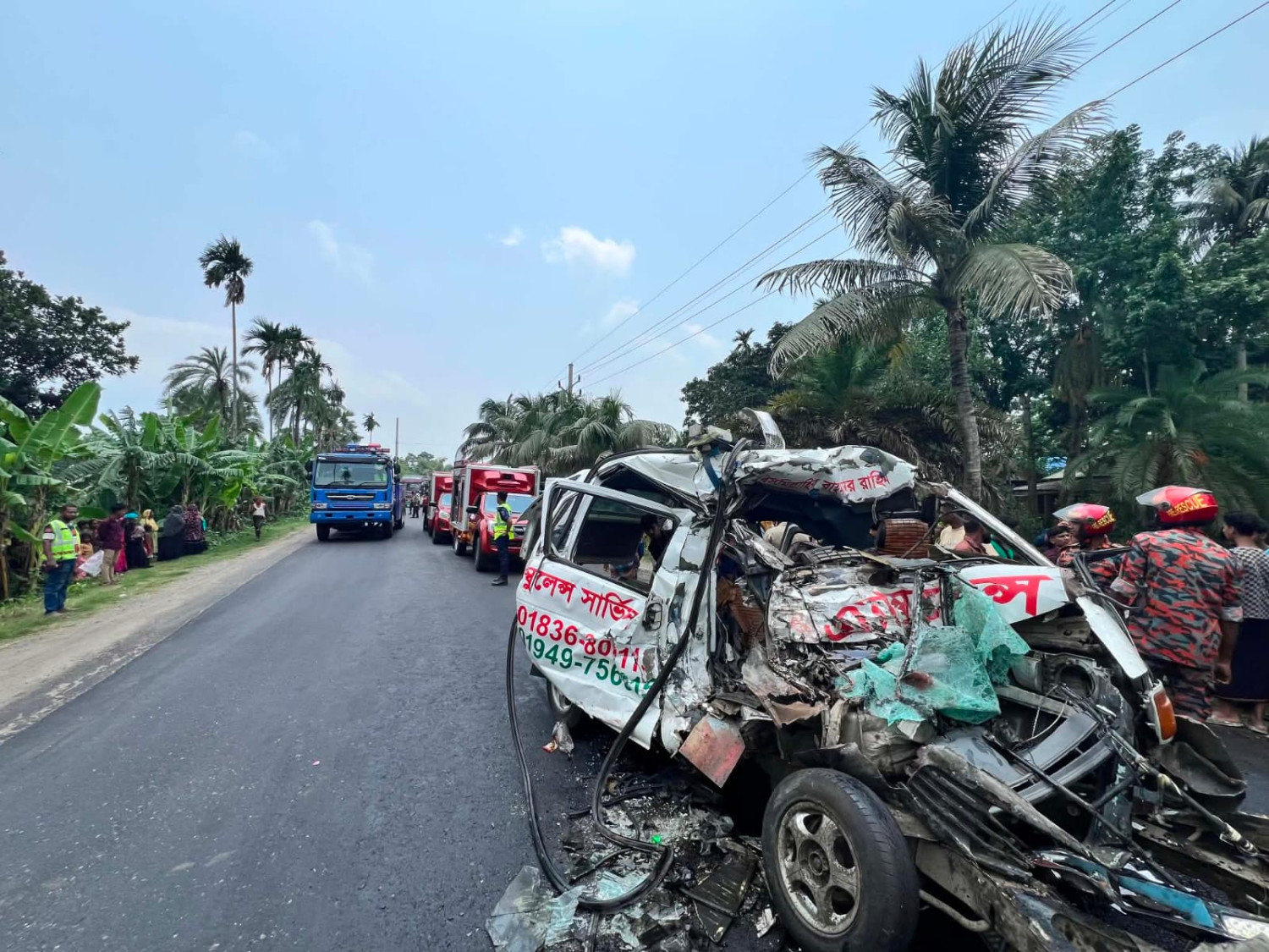 ফরিদপুর-ভাঙ্গা মহাসড়কে ভয়াবহ সড়ক দুর্ঘটনা, নিহত ৫